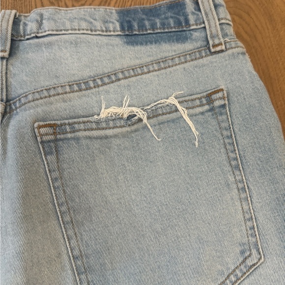 Abercrombie High Rise Mom Shorts Light Blue Denim Size 10/30 curve love - Picture 5 of 5